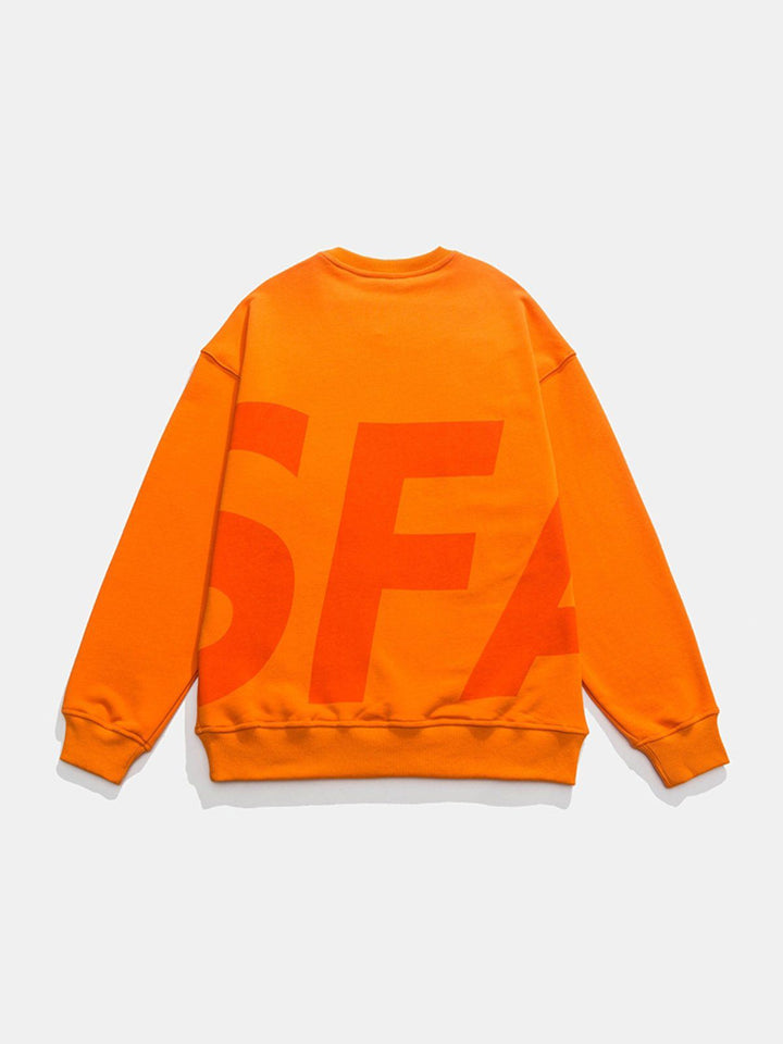 Thesclo - SFA Letter Print Sweatshirt - Streetwear Fashion - thesclo.com