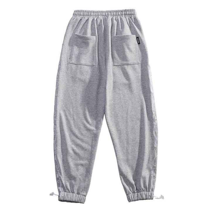 Thesclo - Side Bandana Print Drawstring Sweatpants - Streetwear Fashion - thesclo.com