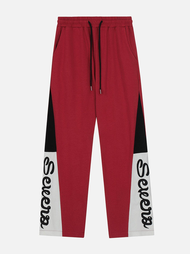 Thesclo - Side Embroidery Letters Sweatpants - Streetwear Fashion - thesclo.com