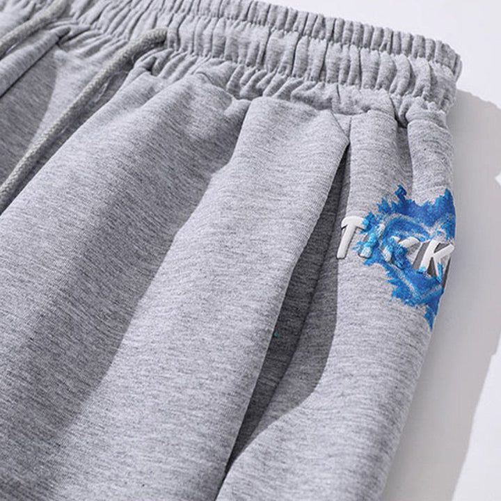 Thesclo - Side Letter Print Sweatpants - Streetwear Fashion - thesclo.com