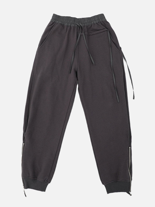 Thesclo - Side Zip Webbing Sweatpants - Streetwear Fashion - thesclo.com