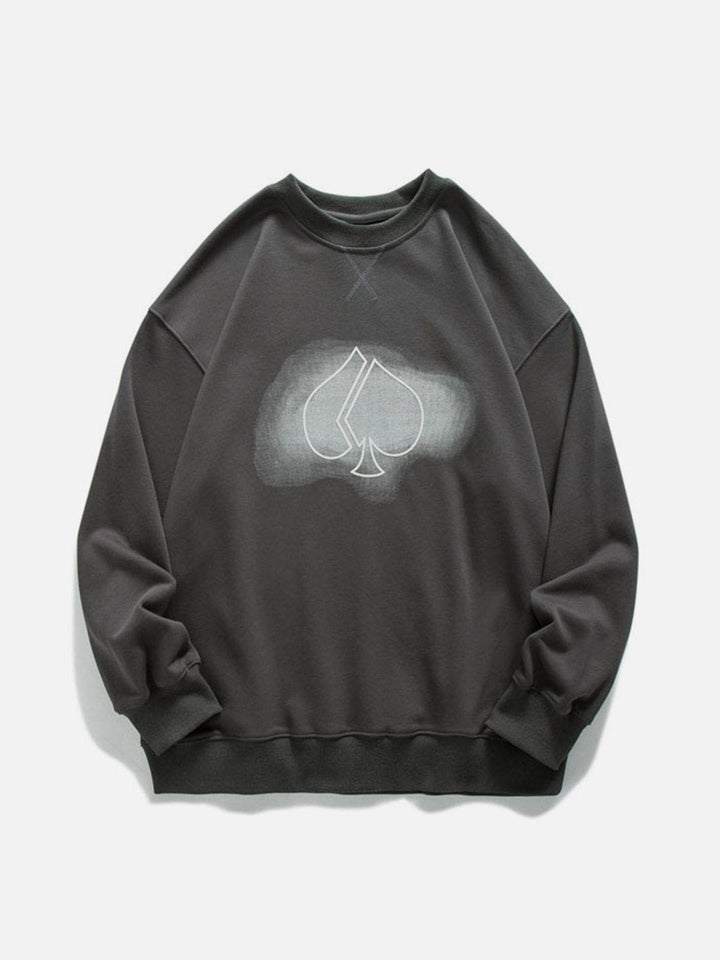 Thesclo - Smoky Spades Graphic Sweatshirt - Streetwear Fashion - thesclo.com