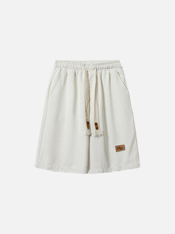 Thesclo - Solid Color Cool Fabric Shorts - Streetwear Fashion - thesclo.com