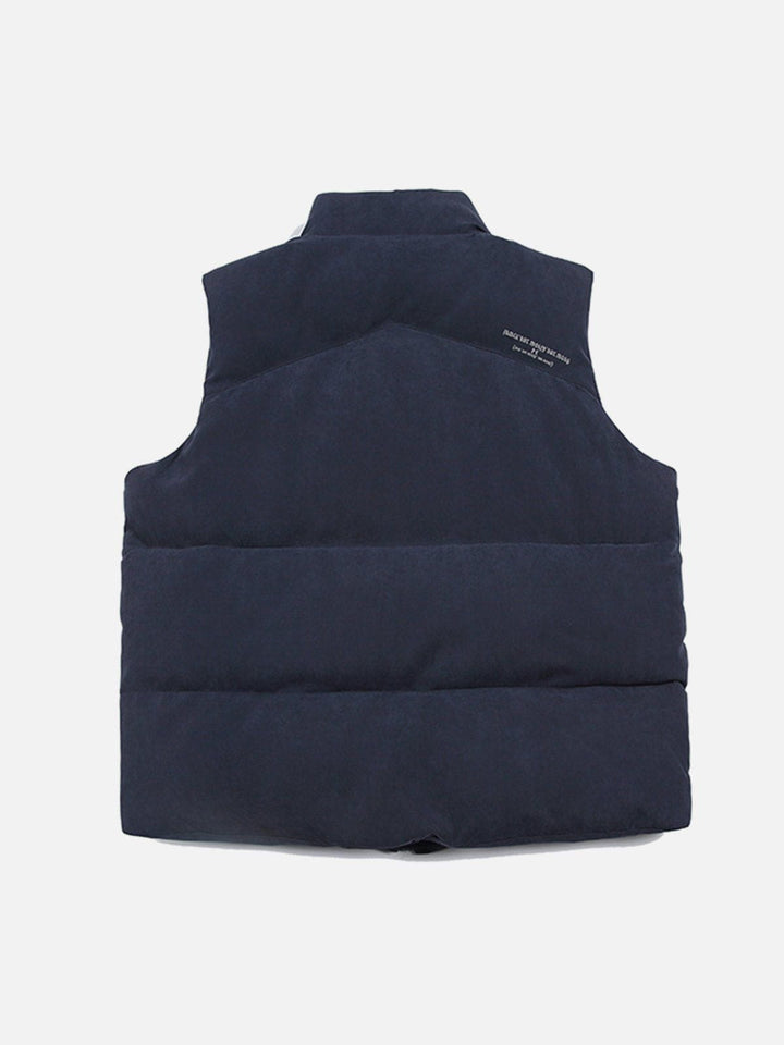 Thesclo - Solid Color Stand Gilet - Streetwear Fashion - thesclo.com