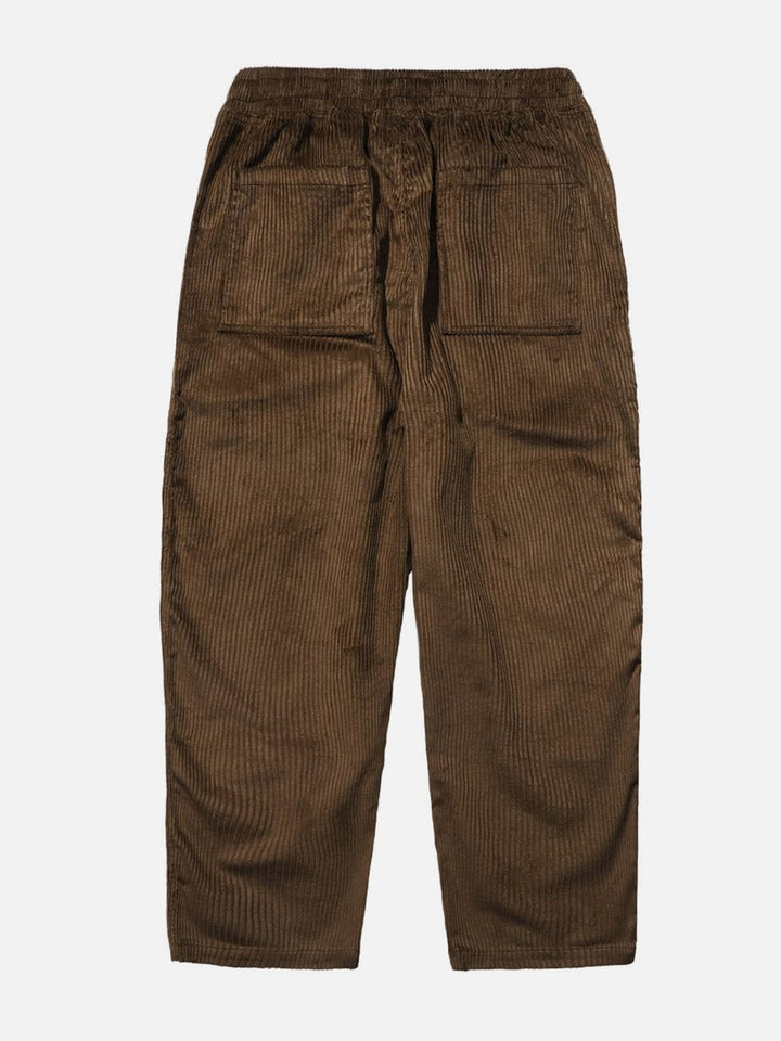 Thesclo - Solid Corduroy Pants - Streetwear Fashion - thesclo.com