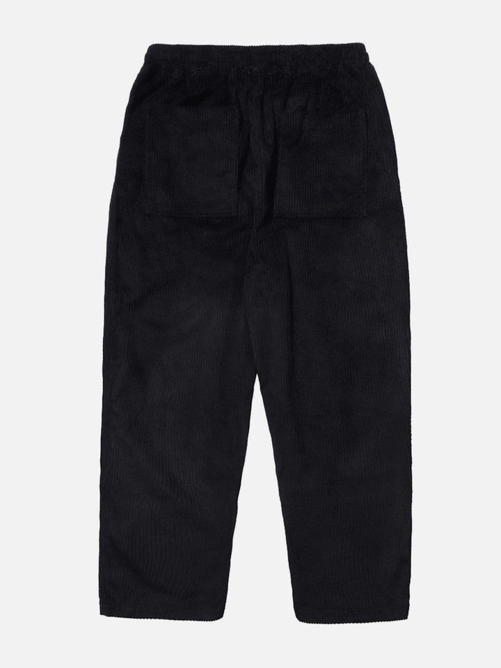 Thesclo - Solid Corduroy Pants - Streetwear Fashion - thesclo.com