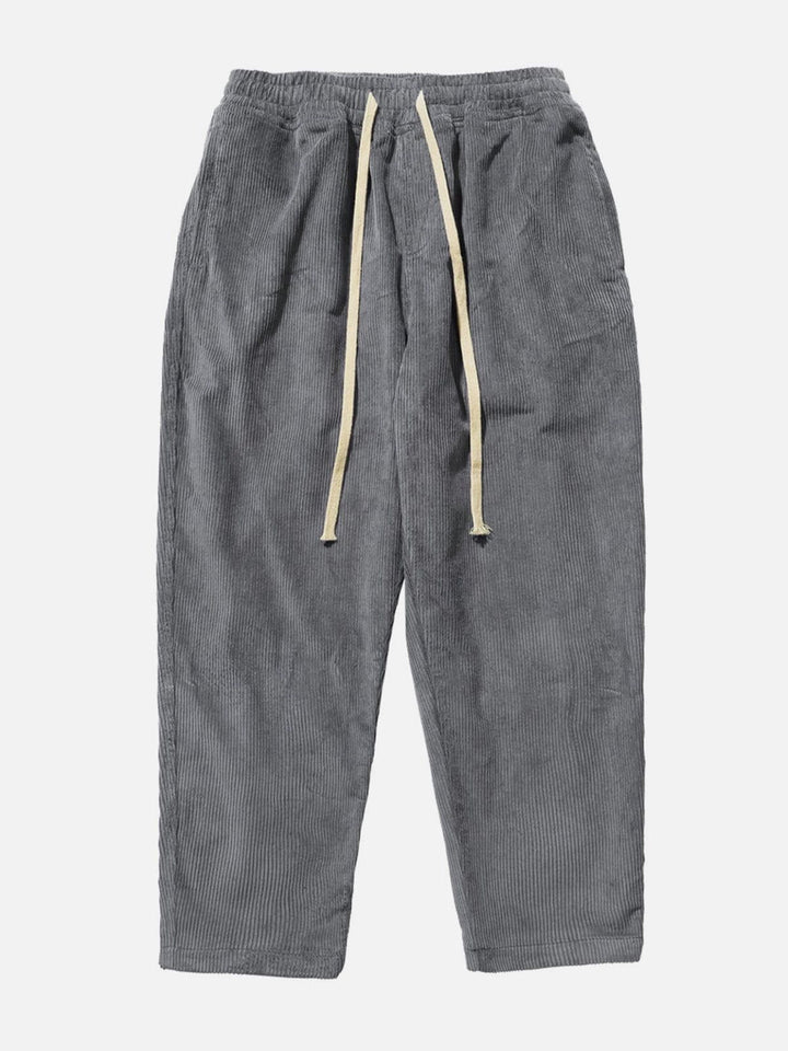 Thesclo - Solid Corduroy Pants - Streetwear Fashion - thesclo.com