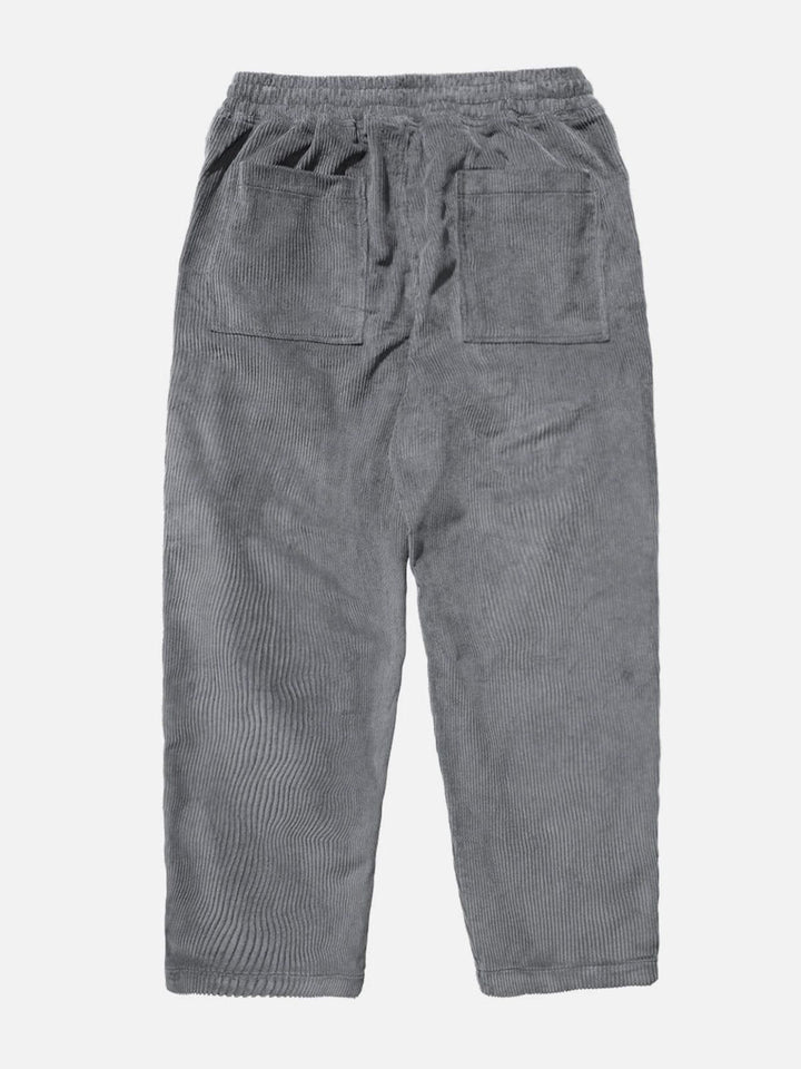 Thesclo - Solid Corduroy Pants - Streetwear Fashion - thesclo.com