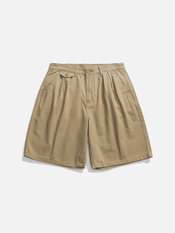 Thesclo - Solid Essential Cotton Shorts - Streetwear Fashion - thesclo.com