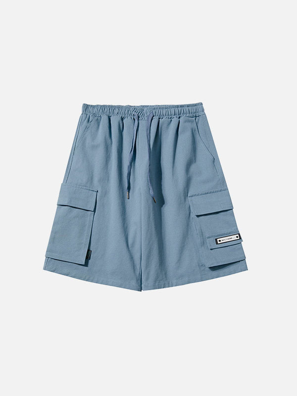 Thesclo - Solid Large Pocket Shorts - Streetwear Fashion - thesclo.com