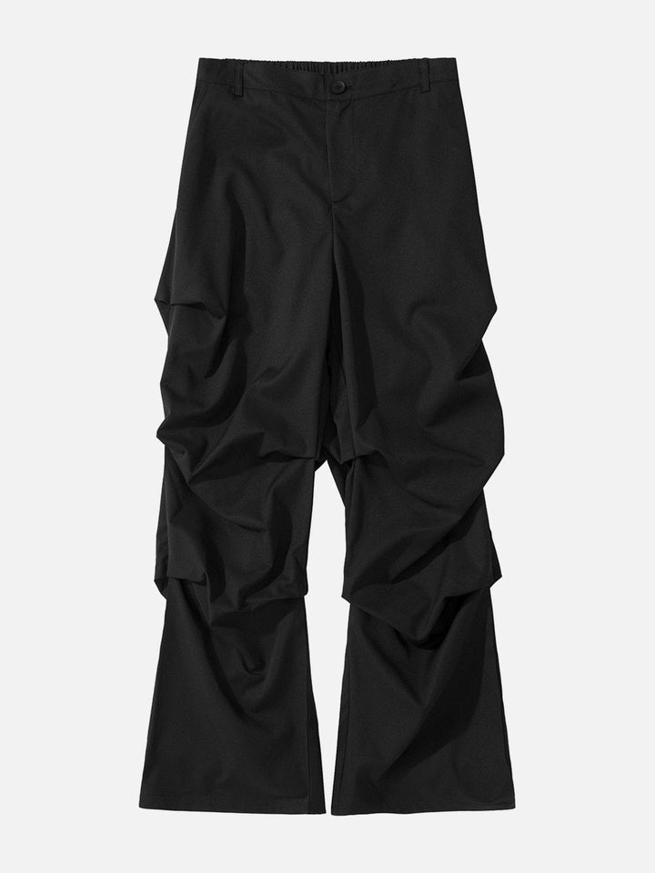 Thesclo - Solid Pleated Technical Cargo Pants - Streetwear Fashion - thesclo.com