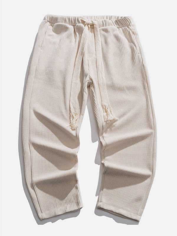 Thesclo - Solid Stripe Sweatpants - Streetwear Fashion - thesclo.com