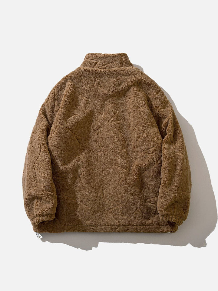 Thesclo - Solid Suede Winter Coat - Streetwear Fashion - thesclo.com