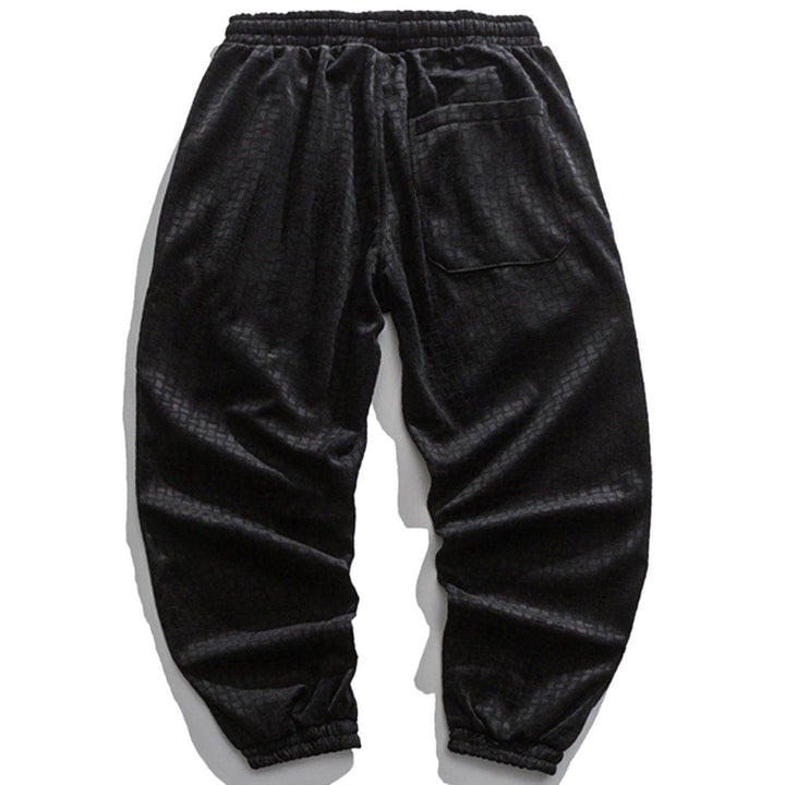 Thesclo - Solid Velvet Sweatpants - Streetwear Fashion - thesclo.com