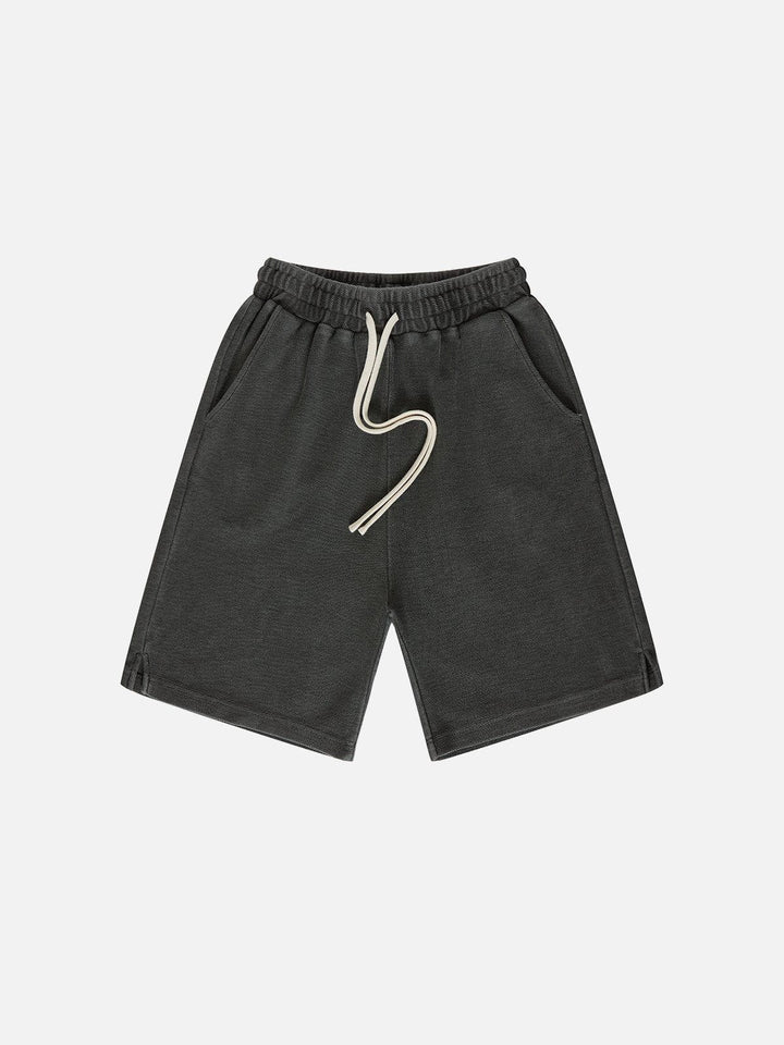 Thesclo - Solid Washed Shorts - Streetwear Fashion - thesclo.com