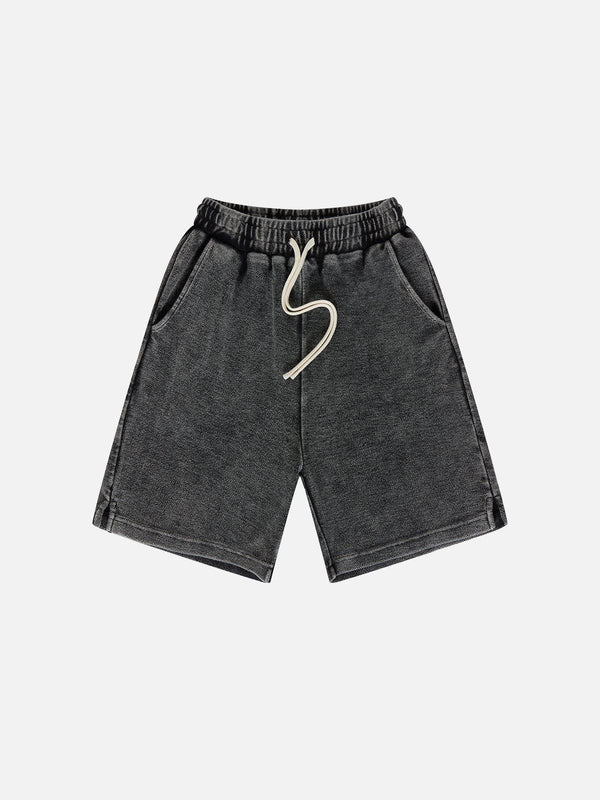 Thesclo - Solid Washed Shorts - Streetwear Fashion - thesclo.com
