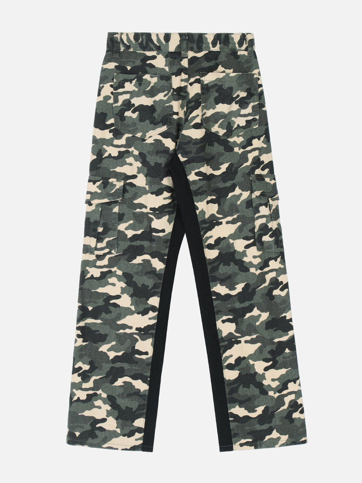 Thesclo - Splicing Camouflage Print Pants - Streetwear Fashion - thesclo.com