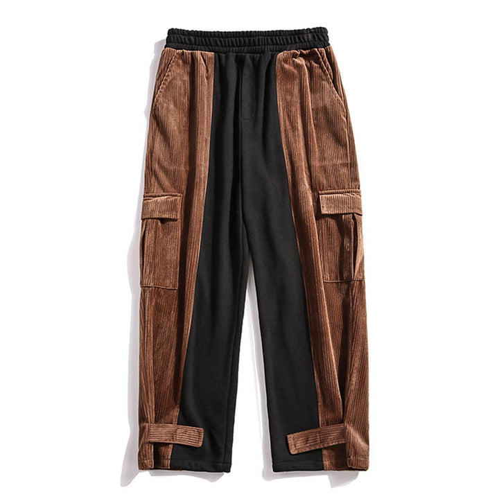 Thesclo - Splicing Velcro Corduroy Pants - Streetwear Fashion - thesclo.com