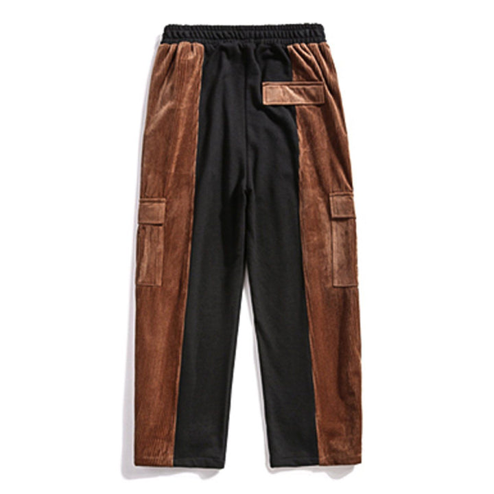 Thesclo - Splicing Velcro Corduroy Pants - Streetwear Fashion - thesclo.com