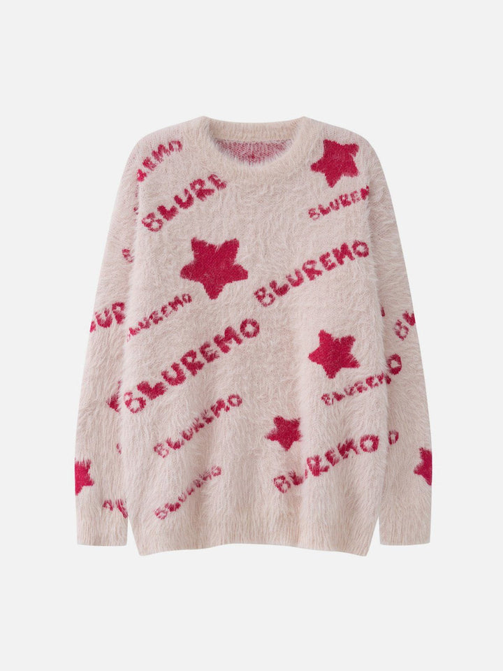 Thesclo - Star Letter Embroidery Sweater - Streetwear Fashion - thesclo.com