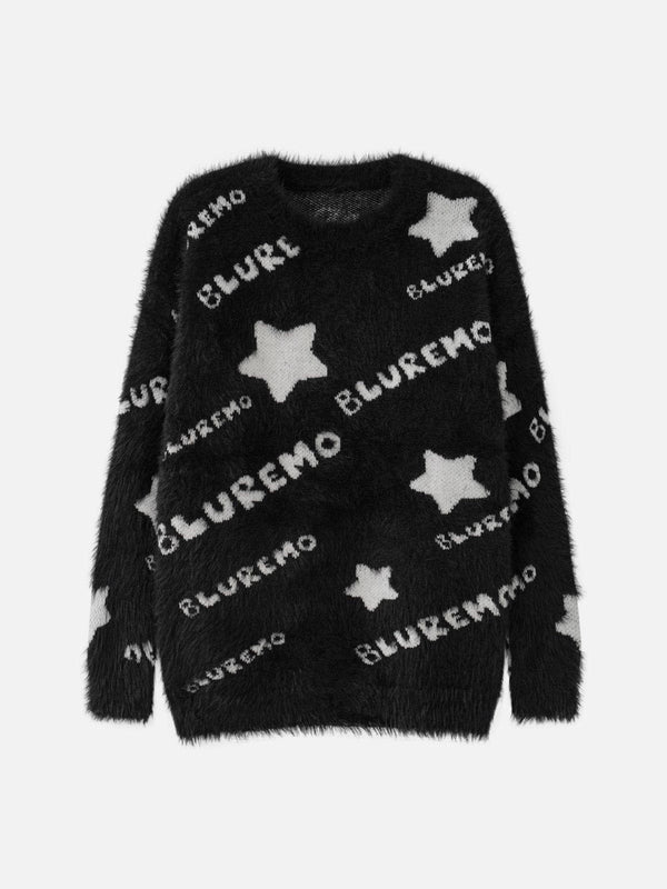 Thesclo - Star Letter Embroidery Sweater - Streetwear Fashion - thesclo.com