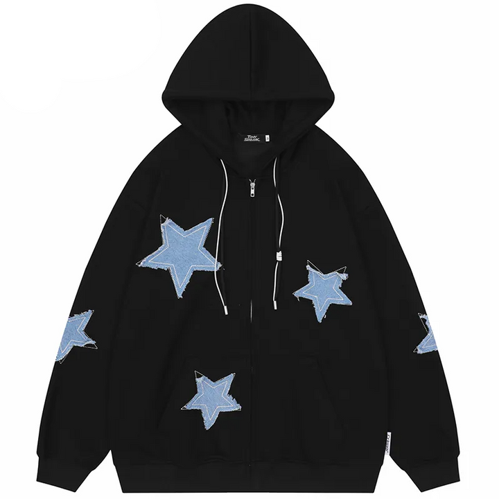 Thesclo - Star Patches Hoodie - Streetwear Fashion - thesclo.com