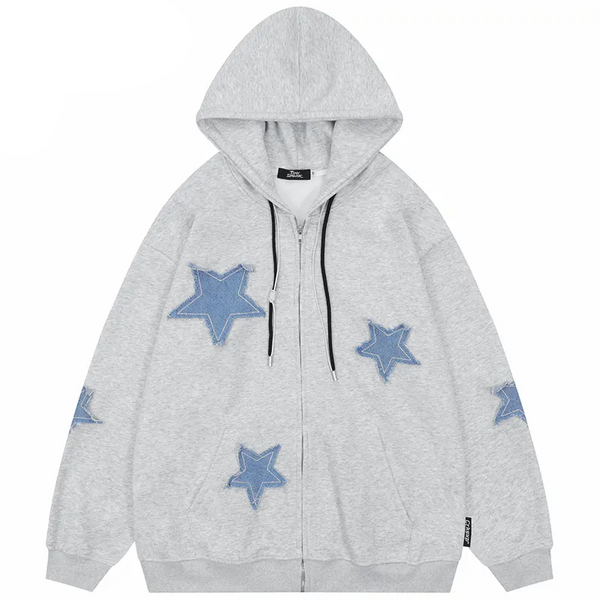 Thesclo - Star Patches Hoodie - Streetwear Fashion - thesclo.com