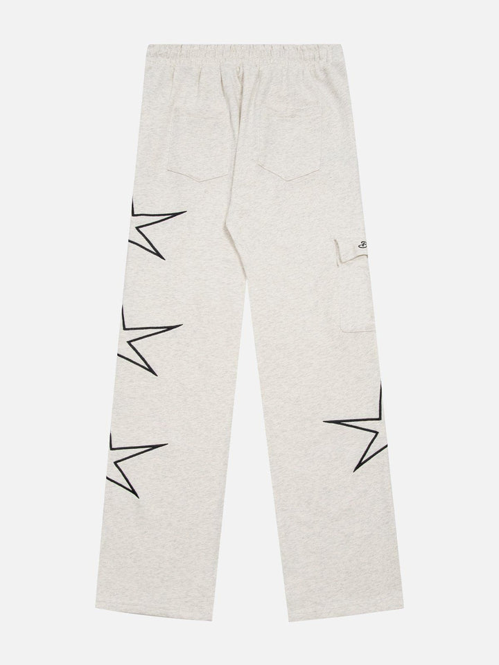 Thesclo - Star Print Sweatpants - Streetwear Fashion - thesclo.com