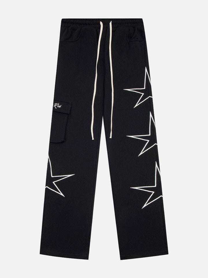 Thesclo - Star Print Sweatpants - Streetwear Fashion - thesclo.com