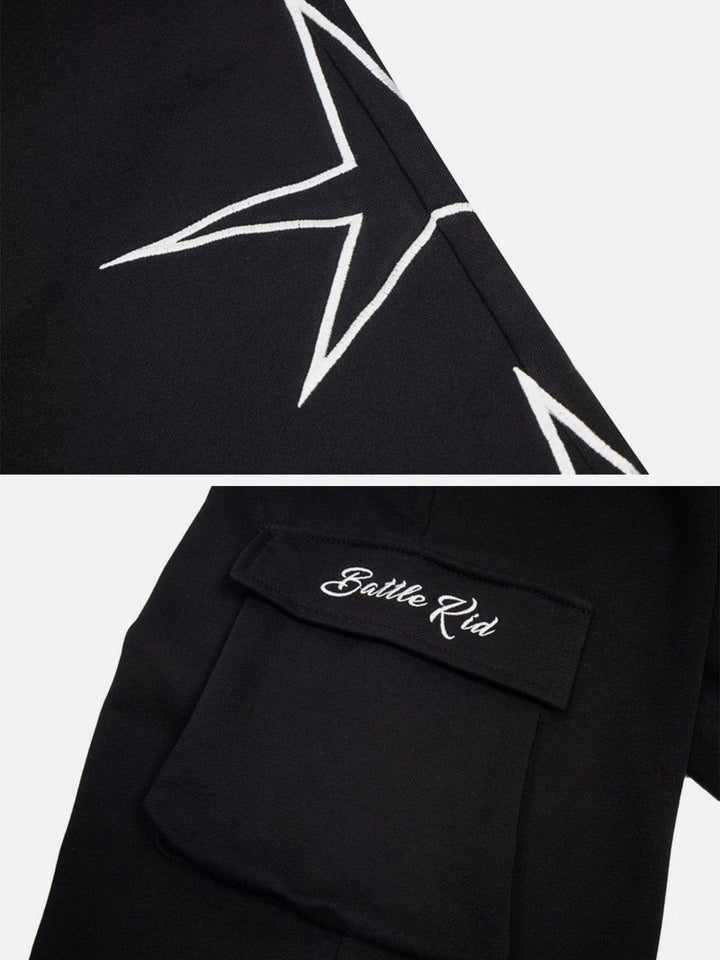 Thesclo - Star Print Sweatpants - Streetwear Fashion - thesclo.com