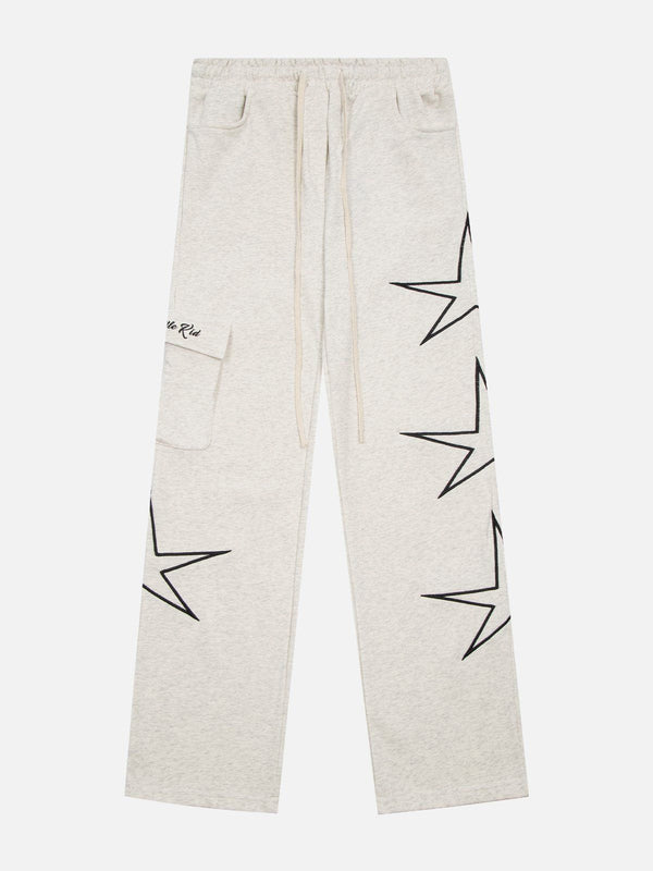 Thesclo - Star Print Sweatpants - Streetwear Fashion - thesclo.com