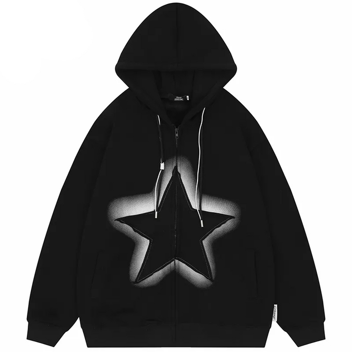 Thesclo - Stars Patches Hoodie - Streetwear Fashion - thesclo.com