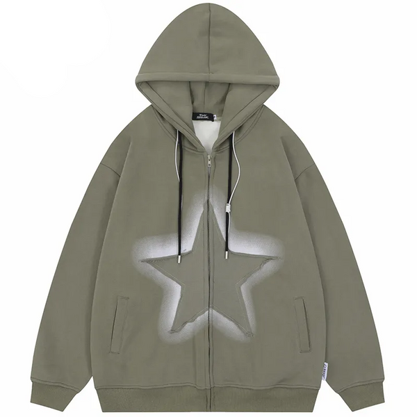 Thesclo - Stars Patches Hoodie - Streetwear Fashion - thesclo.com