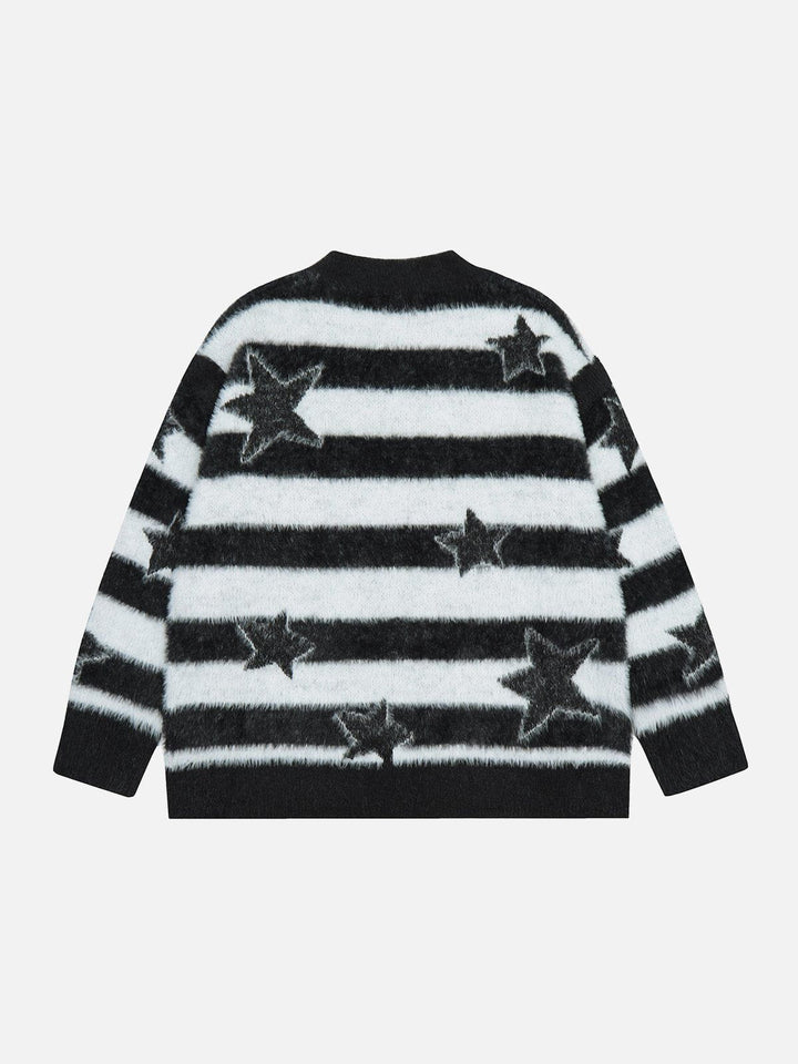 Thesclo - Stripe Star Sweater - Streetwear Fashion - thesclo.com