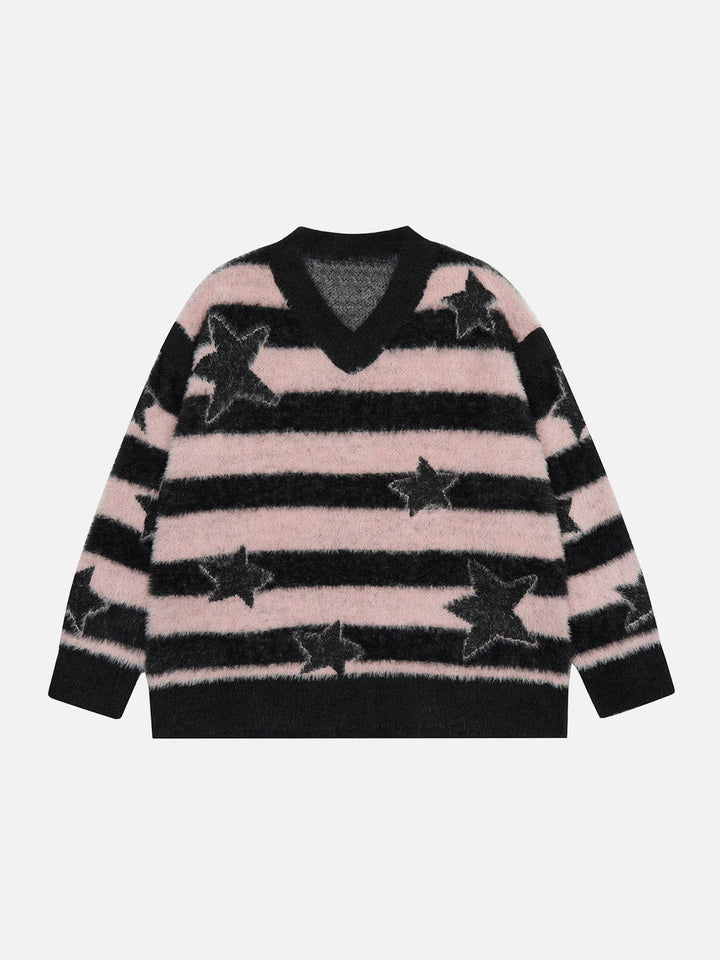 Thesclo - Stripe Star Sweater - Streetwear Fashion - thesclo.com