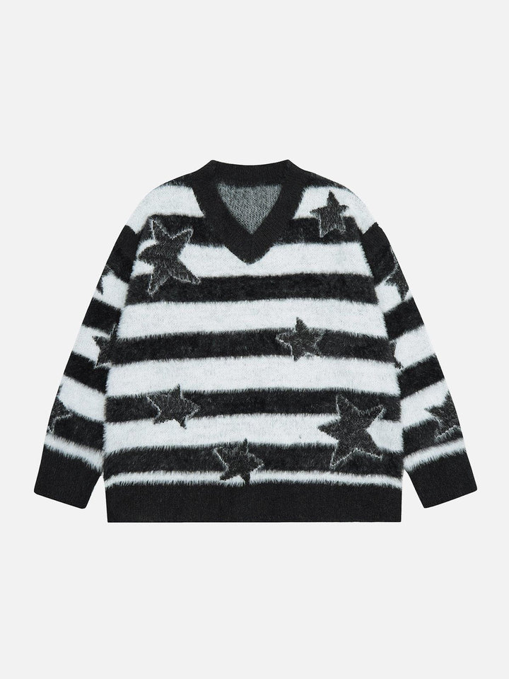 Thesclo - Stripe Star Sweater - Streetwear Fashion - thesclo.com