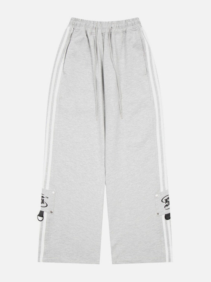 Thesclo - Striped Drawstring Sweatpants - Streetwear Fashion - thesclo.com