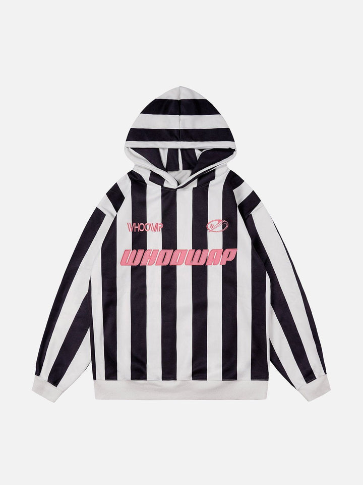 Thesclo - Striped Embroidery Hoodie - Streetwear Fashion - thesclo.com