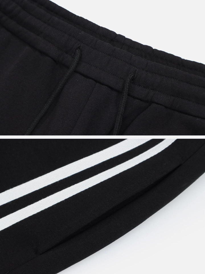 Thesclo - Striped Side Pockets Sweatpants - Streetwear Fashion - thesclo.com