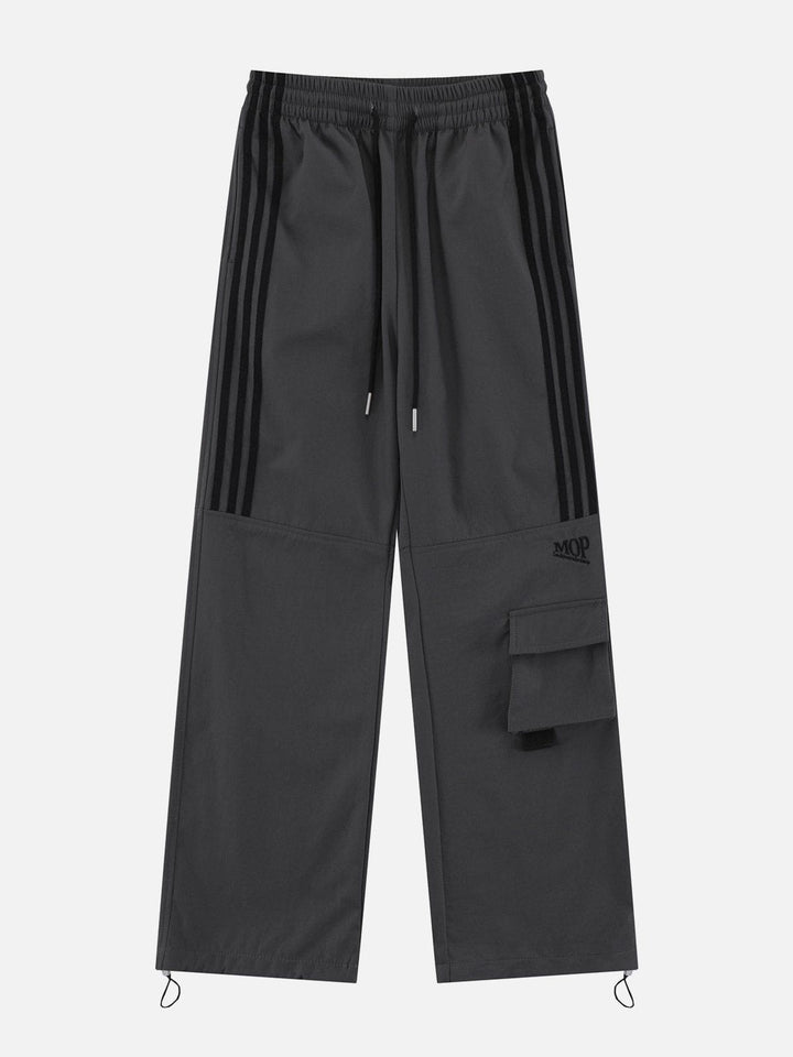 Thesclo - Tapered Leg Striped Sweatpants - Streetwear Fashion - thesclo.com