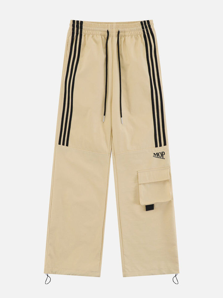 Thesclo - Tapered Leg Striped Sweatpants - Streetwear Fashion - thesclo.com