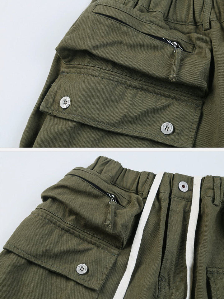 Thesclo - Thickened Multi-pocket Cargo Pants - Streetwear Fashion - thesclo.com