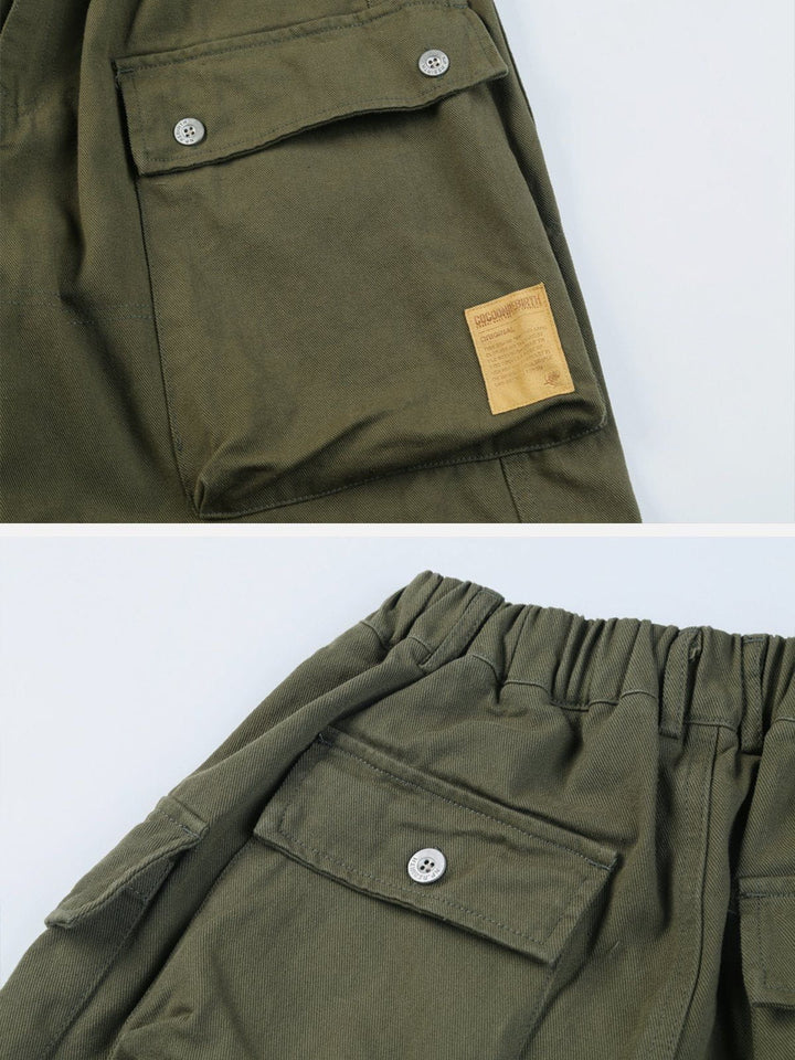 Thesclo - Thickened Multi-pocket Cargo Pants - Streetwear Fashion - thesclo.com