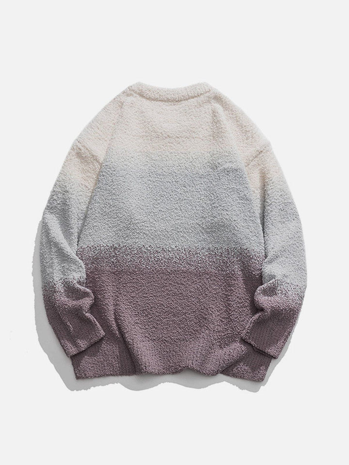 Thesclo - Three Colour Gradients Soft Sweater - Streetwear Fashion - thesclo.com