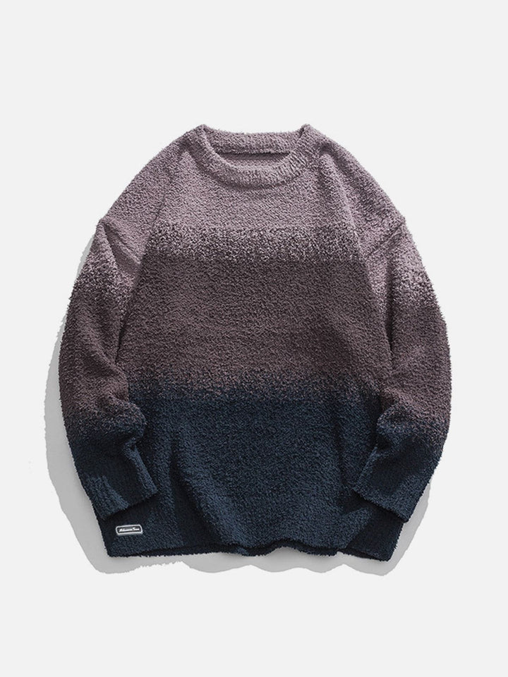 Thesclo - Three Colour Gradients Soft Sweater - Streetwear Fashion - thesclo.com