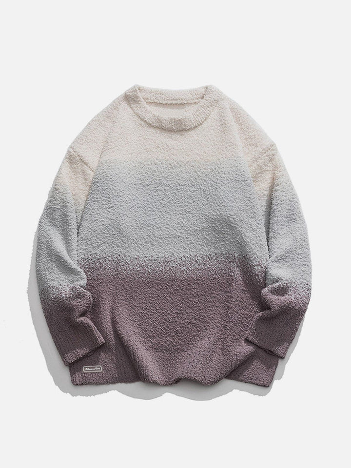 Thesclo - Three Colour Gradients Soft Sweater - Streetwear Fashion - thesclo.com