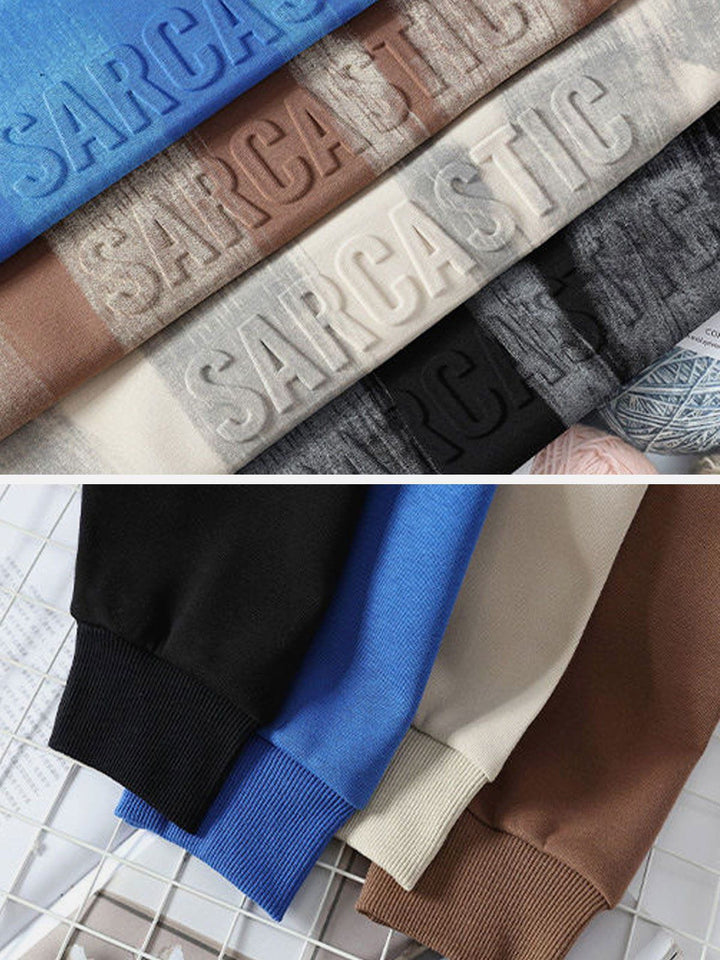 Thesclo - Tie Dye Monogram Print Sweatshirt - Streetwear Fashion - thesclo.com