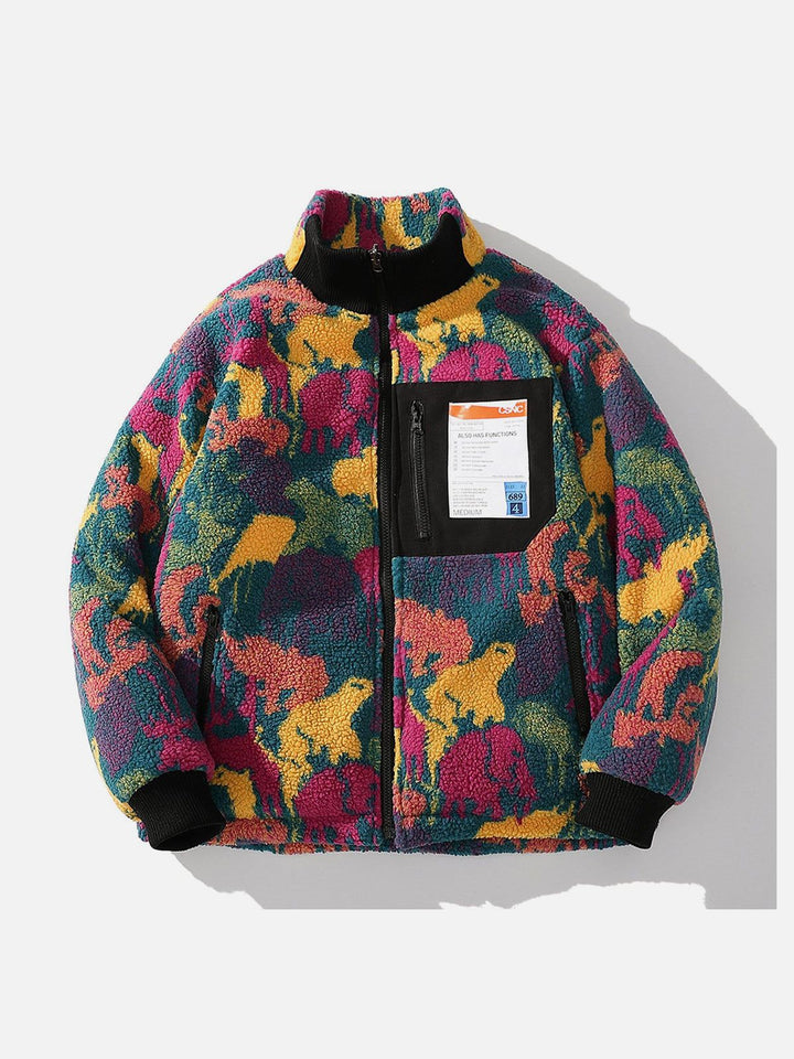 Thesclo - Tie dye "Wearable on both sides" Winter Coat - Streetwear Fashion - thesclo.com