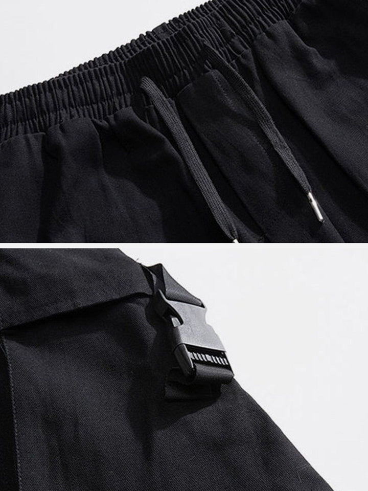 Thesclo - Tilt Bag Buckle Pocket Cargo Pants - Streetwear Fashion - thesclo.com
