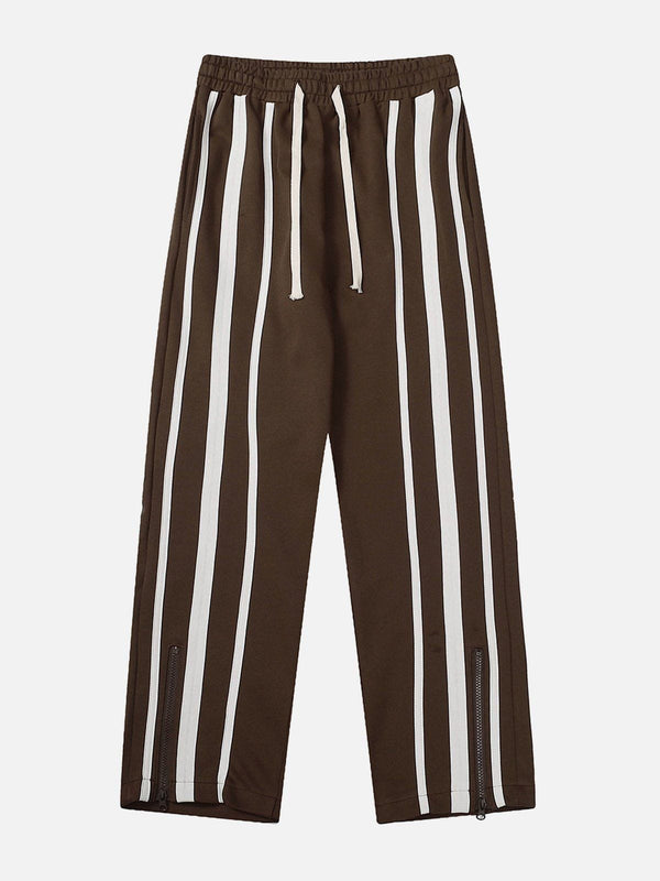 Thesclo - Vertical Stripe Drawstring Sweatpants - Streetwear Fashion - thesclo.com